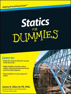 cover image of Statics For Dummies